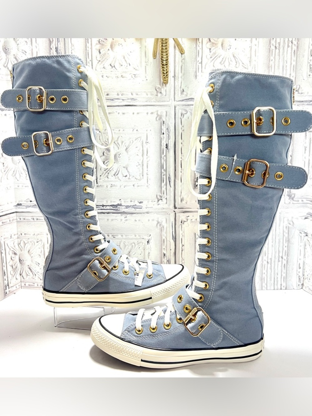Converse Chuck Taylor XXHi Buckle Hi Shoes Women 7.5 Men 5.5 
Blue|White Rare! - Picture 5 of 17